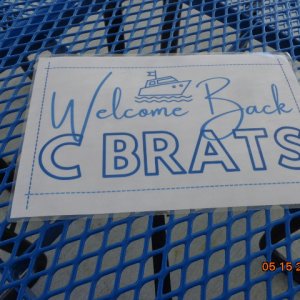 Welcome Back C BRATS
This was posted on the party barge tables.