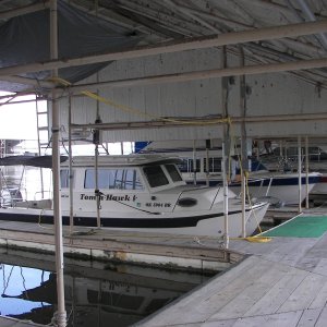 TeraMiranda Marina, Monkey Island, OK,
The slip of a lifetime! 45 ft. slip with front 10 ft decked for picnic tables etc., leaving 35 ft. X 16 ft. open water area.