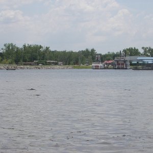 Dinner Party Paddlewheelers docked at Grove, OK.