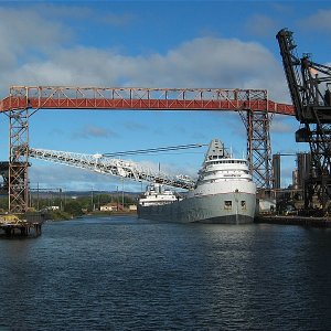 Unloading coal