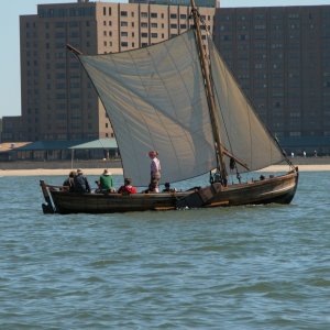 Media 'Could this be a forerunner to our C-Dorys?' in album 'Replica of Capt. John Smith's Shallop used to explore the Chesapeake Bay in 1608.'
