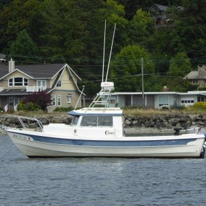 Media 'A 22' Classic moored off of Bainbridge Island' in album 'Leaving Edmonds 9AM on 7/16/16'