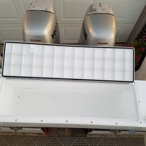 Staging hatch and Scotty holders for desired placement after powder coating