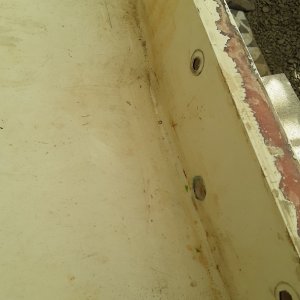 Media 'old center drain hole filled in.  not the low point on the sump is not lined up with the drain' in album 'filled in the old center drain hole'