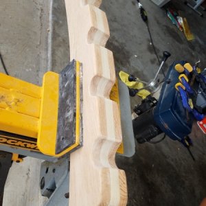 more sanding and a quick bite to eat