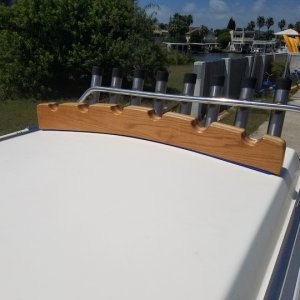 test fit with hydro turf glued on the bottom to protect the roof.
