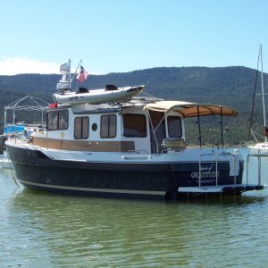 Ranger 29, Spirt of Gratitude moored at Two Rivers Marina
