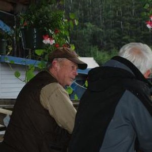 discussing the weather