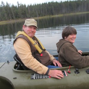 Jay and Jolee taking Jody\'s Mokai for test ride