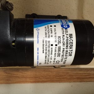 Macerator pump.  Anyone see a problem?