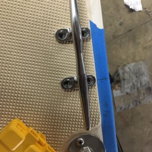 03 I\'m  not sure why 4 5:8, proably to get a minimum gap between the stantion and the cleat