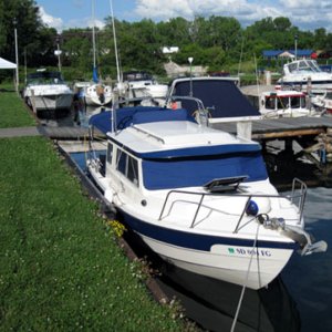 Wild Blue back in the water