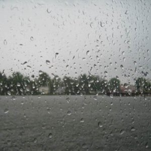 Pouring rain!
