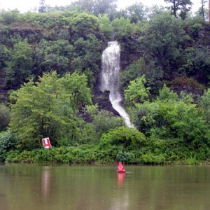 One of the many waterfalls