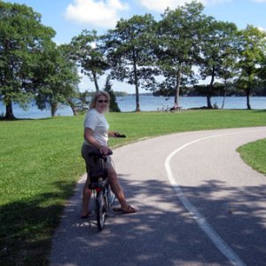 bike path in Orillia