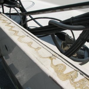 Crack on stb side looking toward the motor