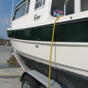 Port side aft after buff and wax