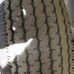 Tire wear right foreward