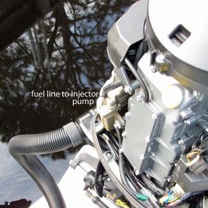Front of Suzuki 150