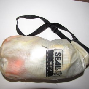 ditch bag full of gear