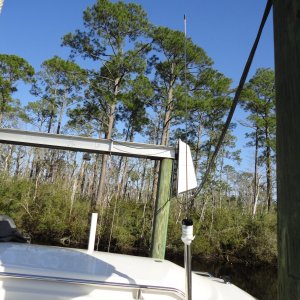 Starboard Antenna in \"up\" position