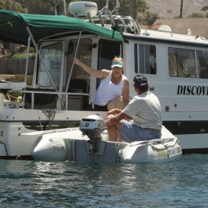 Brent and Dixie on Discovery at Catalina