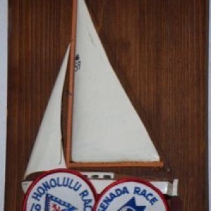 Sailboat half hull model