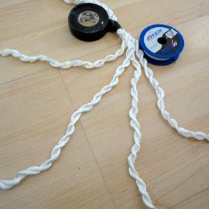 2 separate 4 double strands