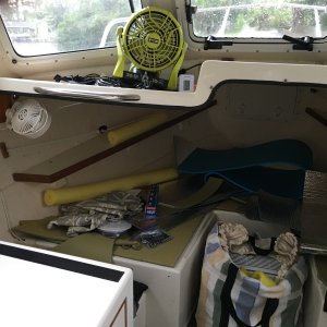 Cutout of port side forward bulkhead