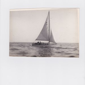 My Father\'s sail boat circa 1947