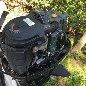 Engine cowl off top view