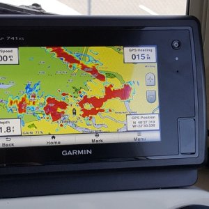 Garmin 741xs - Radar overlay