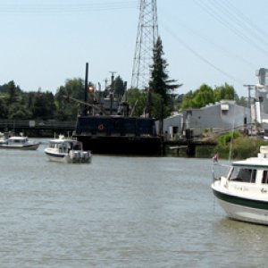 Waiting for the bridge to open