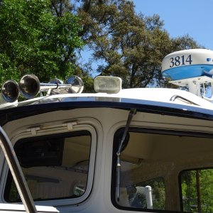 Radar, horns and flood lights