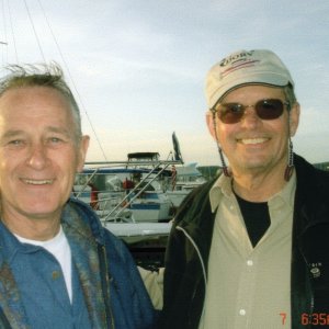 7 May 2005 Lopez Island: Joe (R-Matey) & Lane (SunFish)