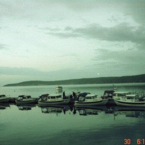 30 Sept 2005 Sequim:  C-Dorys at the dock Friday evening.