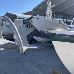 Rocna anchor and windlass