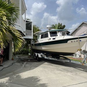 Boat and trailer