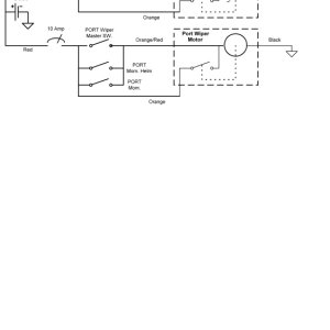 Wiper Motors momentary switch wiring for Port & helm control. An additional single momentary switch has been added for the window washers. It is fused and operated separately for manual use. The wiring diagram will be added later.