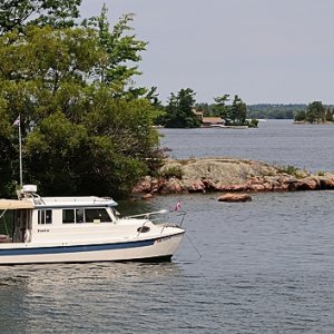 Media 'Anchored off one of the Lake Fleet Islands, Ontario' in album 'Anchored on Lake Champlain'