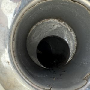 Media 'My TC255 deck drain. Viewed from inside the boat.' in album 'IMG 6424'