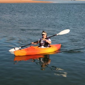 Toni in Kayak