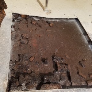 First cutout. It was clearly hollow under here.