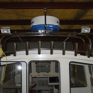 Mounted radar and spreader lights