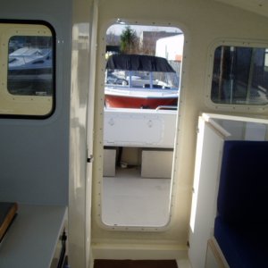 New - cabin, facing rear door