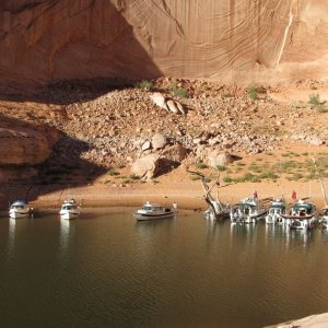 Group in canyon