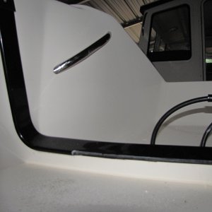 Grab Rail to help get out of the water from the swim platform.
