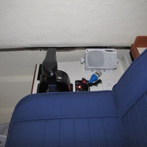 Pyle Marine Box speaker located next to the Captain's Seat 4/3/2011