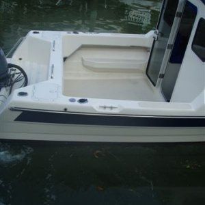 23CapeCruiser rear cockpit about 6-in wider and about 8in longer then cd-22