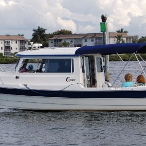 Boating in Naples bay met up with Mike on Papillon